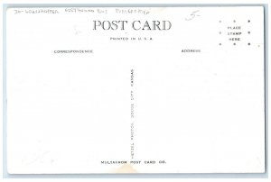 c1930's Grasshopper Greyhound Bus Exaggerated We've Run Into Something Postcard