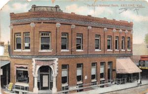 A72/ Abilene Kansas Ks Postcard 1912 Farmers National Bank Building