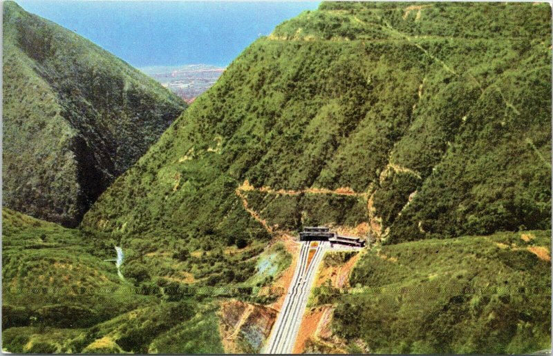 postcard Venezula - Aerial view of Boqueron Tunnel