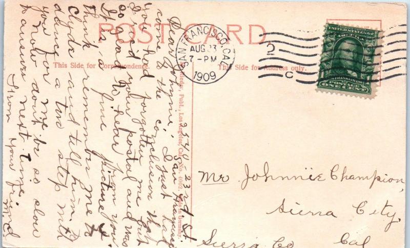 MILL VALLEY, CA    MT TAMALPAIS RAILWAY Train   1909    Postcard