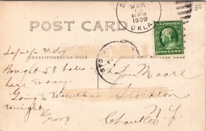 RPPC Sapulpa Cotton Compress Oklahoma 1909 Cotton Bales Industrial Scene