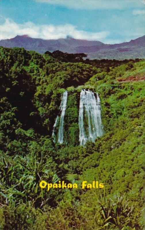Hawaii Kaui Wailua The Opaikaa Falls