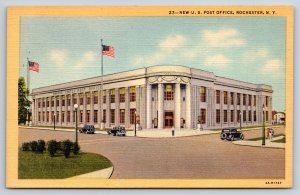 Rochester New York~New US Post Office~Vintage Linen Postcard