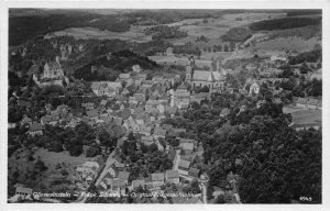 Gossweinstein Germany 1930s RPPC Real Photo Postcard Aerial View Fliegeraufnahme