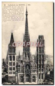 Old Postcard Rouen Cathedral of Rouen