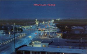 Amarillo TX Birdseye View Route 60 & 66 Postcard