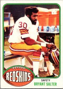 1976 Topps Football Card Bryant Salter Washington Redskins sk4459