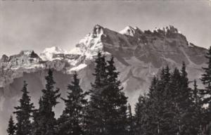 Switzerland Leysin Les Dents du Midi et le Mont Blanc 1970 Photo