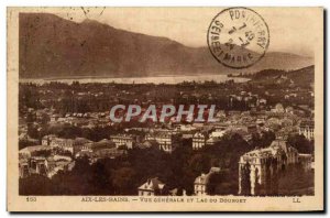 Old Postcard Aix les Bains General view of Lake Bourget