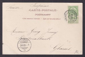 Vintage Postcard Belgium Ranot Soignes Forest 1905