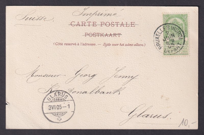 Vintage Postcard Belgium Ranot Soignes Forest 1905