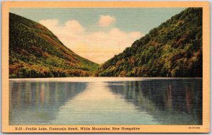 Profile Lake Franconia Notch White Mountains New Hampshire NH Postcard