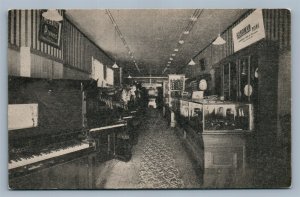 BELLOWS FALLS VT MASON BRO TALKING MACHINES ADVERTISING ANTIQUE PRIVATE POSTCARD