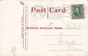 NJ, Atlantic City, New Jersey, Absecon Light House by Moonlight, 1907 PM, Tear 