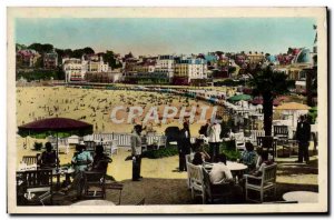 Old Postcard From Crystal Hotel Dinard Terrace