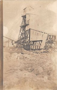 J43/ Interesting RPPC Postcard c1910 Coal Mine or Quarry? Railroad Cars 34