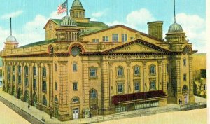 Vintage Postcard Sanborn Denver Colorado Municipal Auditorium Linen