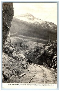 c1910 Rocky Point Scene White Pass & Yukon Route Alaska Rail RPPC Photo Postcard