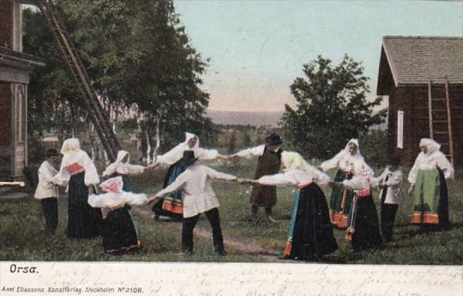 Sweden Orsa Locals Dancing1906