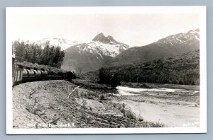 YUKON RAILROAD CANADA WHITE PASS VINTAGE REAL PHOTO POSTCARD RPPC railway