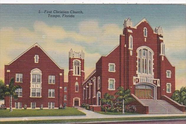 Florida Tampa First Christian Church Curteich
