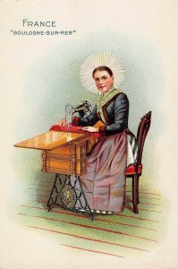 France Boulogne-Sur-Mer Singer Sewing Machine Co. 19th Century Trade Card