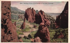 Vintage Postcard 1910's Birdseye View of the Garden of the Gods Colorado CO