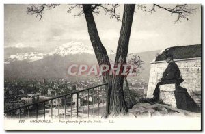 Old Postcard Grenoble Vue Generale Jack Forts