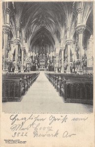 J35/ Cleveland Ohio Postcard c1910 St Michael's Church Interior 80