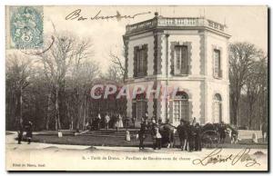 Old Postcard Hunting Forest of Dreux appointment Pavilion has you hunting hun...