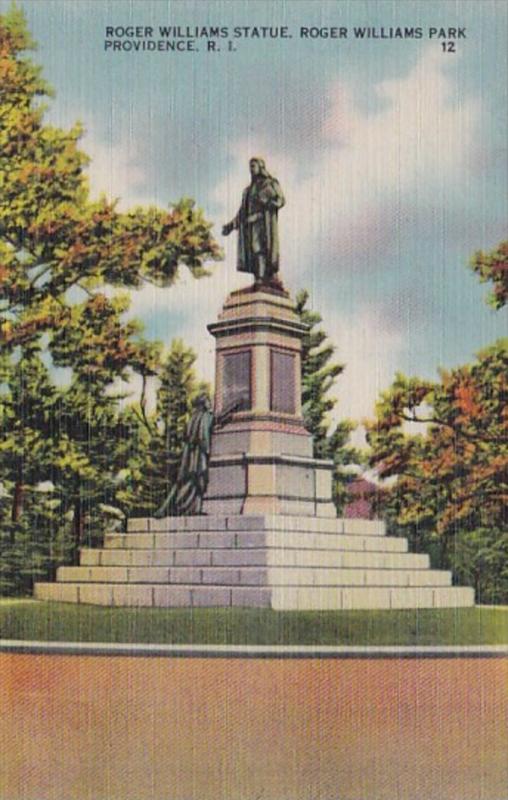 Rhode Island Providence Roger Williams Statue Roger Williams Park