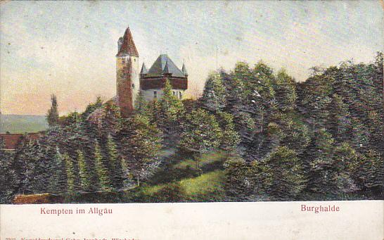 Germany Kempten im Allgaeu Burghalde Embossed