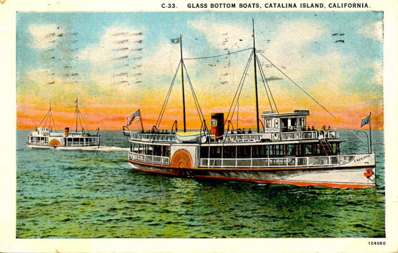 CA - Avalon, Catalina Island. Glass Bottom Boat Emperor