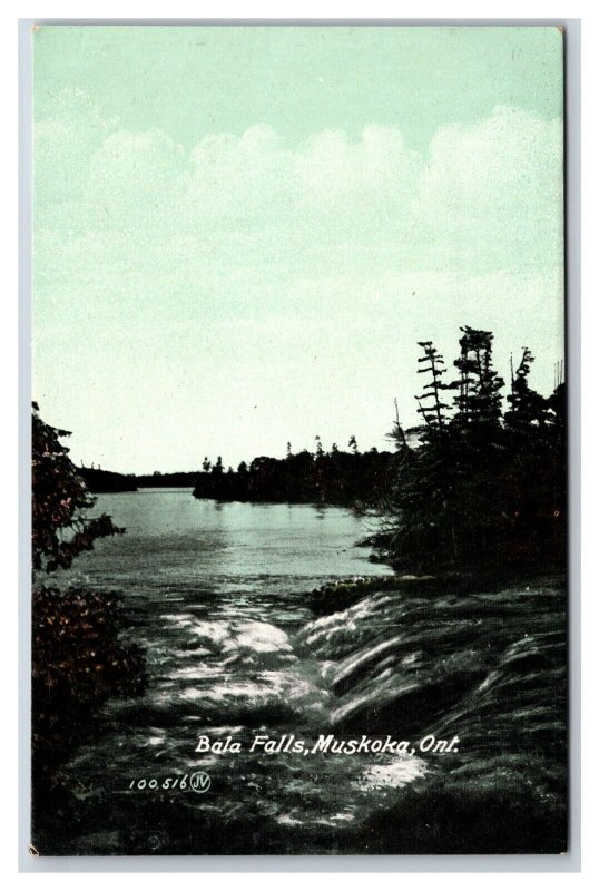 Bala Falls Muskoka Ontario Canada UNP DB Postcard T6