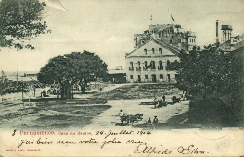 Brazil Caes Porto Recife Pernambuco Brasil Vintage RPPC 04.40  Latin &  South America - South America - Brazil, Postcard / HipPostcard