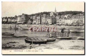 Trouville - The Port and Pier - Old Postcard