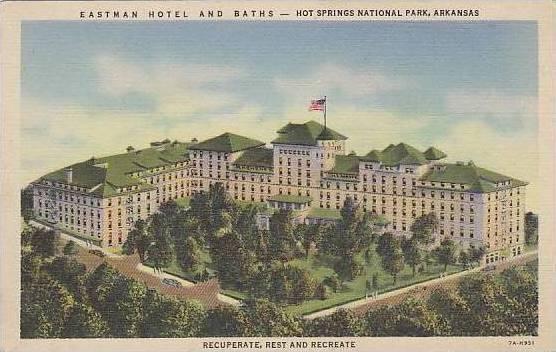 Arkansas Hot Springs National Park Eastman Hotel And Baths