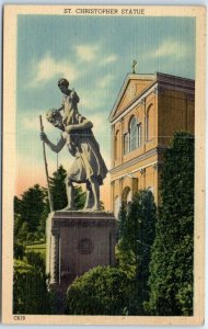 M-51575 St Christopher Statue Franciscan Monastery Washington D C