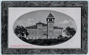 ROSEBURG, Oregon  OR    HIGH SCHOOL  Embossed Border PNC Glosso Postcard