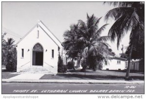 Florida Delray Beach Trinity Evangelical Lutheran Church Real Photo