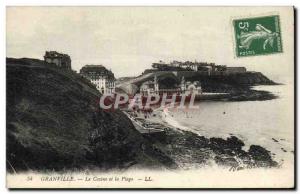 Old Postcard Granville Casino and the Beach