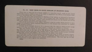 Mint Stereo Postcard Native Americans Beef Issue to Sioux Indians Standing Rock
