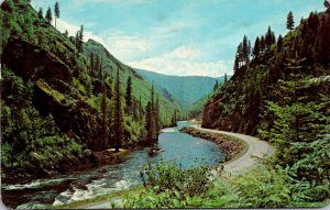 Idaho Lewis and Clark Highway Near Old Man Creek 1967