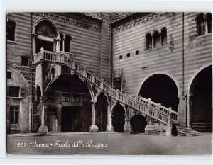 Postcard The staircase of the Reason, Verona, Italy 