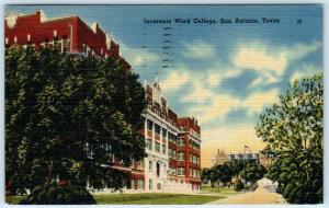 SAN ANTONIO, Texas  TX    INCARNATE WORD COLLEGE  1948  Linen Postcard