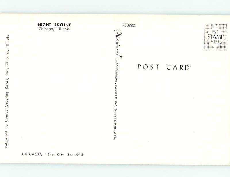 Unused Pre-1980 PANORAMIC VIEW Chicago Illinois IL hp3638
