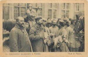 World War I (1914- 1918) German Soldiers Prisoners at Furnes  Pays de France  