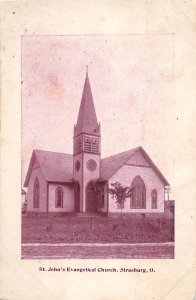 J30/ Strasburg Ohio Postcard c1910 St John's Evangelical Church 352