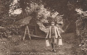 Hindhead Punch Bowl Farm Surrey Coming Home Friths Old Postcard