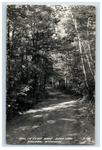 Vintage RPPC Shady Brook Trail Birch Lake Harshaw Wisconsin Postcard P128E